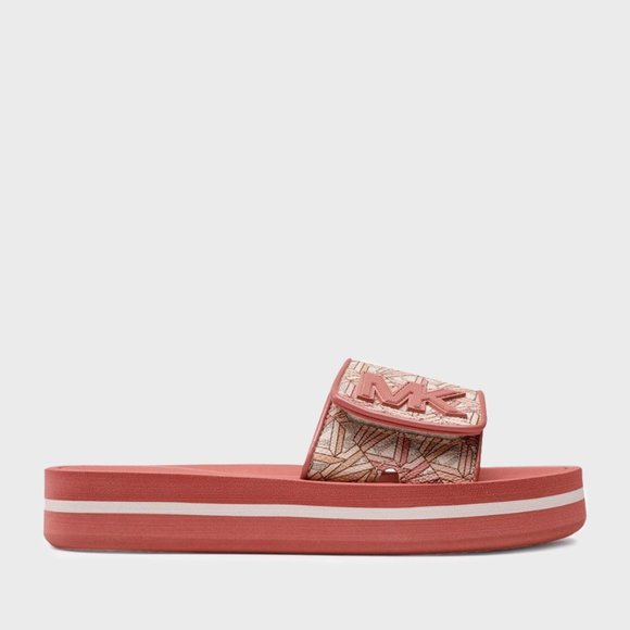 Michael Kors MK Platform Slide Sandals - Rose - Size 10 - Picture 6 of 7